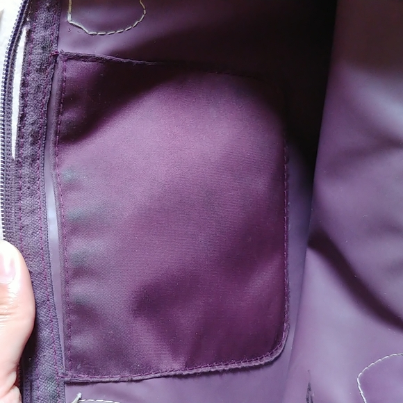 Medium Longchamp shoulder bag in plum - Picture 8 of 13